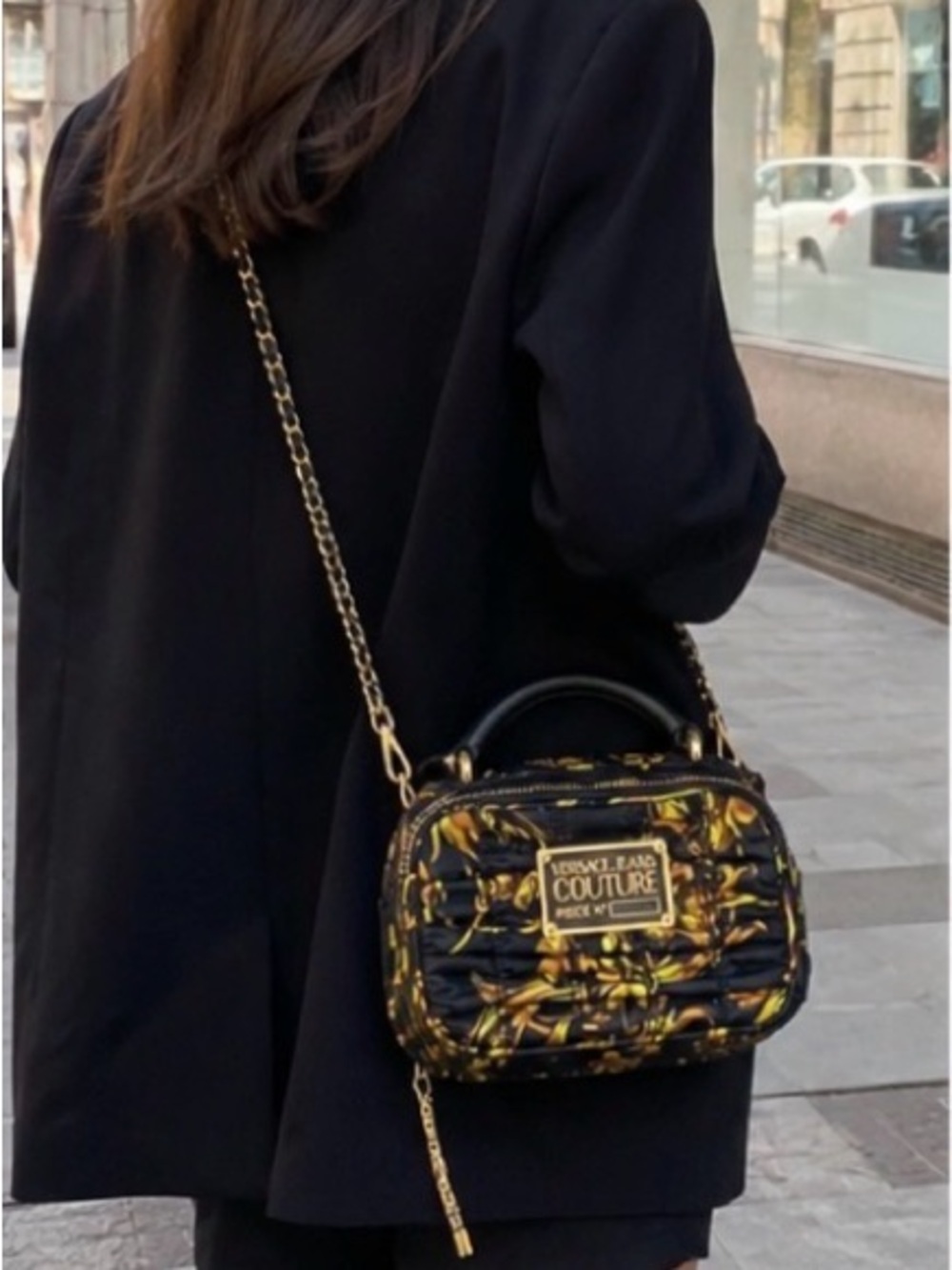 Versace Jeans Collection Black & Gold Mini Crossbody Bag- NWOT
